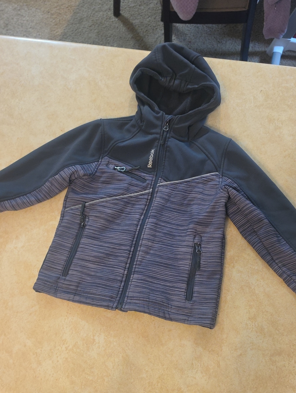 Reebok Kids Charcoal & Heathered Gray Jacket